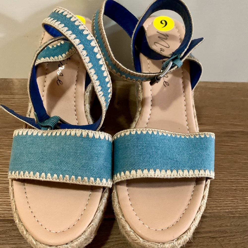 Matisse Denim Espadrille Platform Sandal